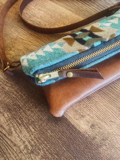 Pendleton foldover online clutch